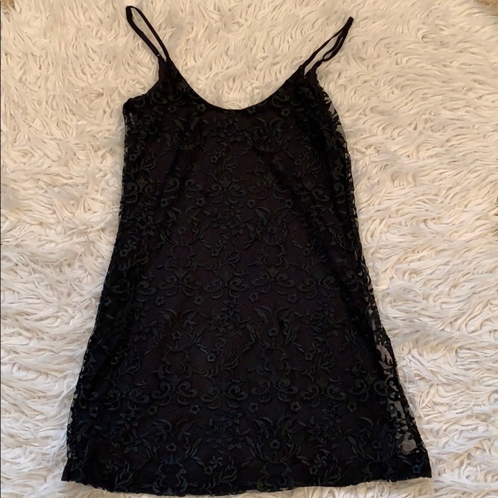 Little black lace dress from SAKS FIFTH AVENUE